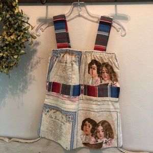 Upcycled Pattern Material Summer Boho Rodeo Top